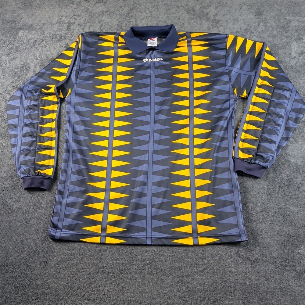 VINTAGE LOTTO TEMPLATE VERONA GOALKEEPER SOCCER JERSEY FOOTBALL SHIRT Large